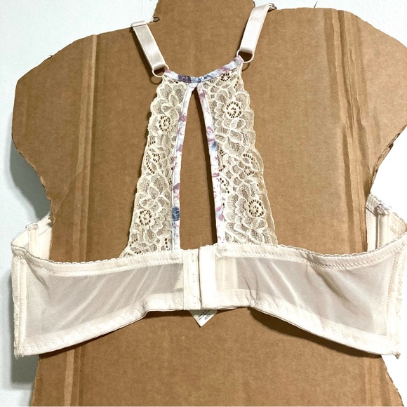Floral Racerback Padded Sexy Lacey Bra 40D SIZE: 40D by Jessica Simpson - Picture 4 of 16